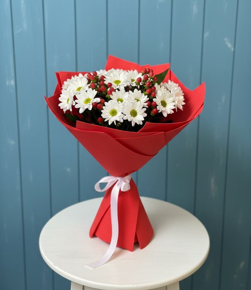 Букет цветов из: Хризантемы в Подберезье