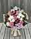 Букет цветов из: Альстромерии, Гвоздики, Розы и Хризантемы в Подберезье