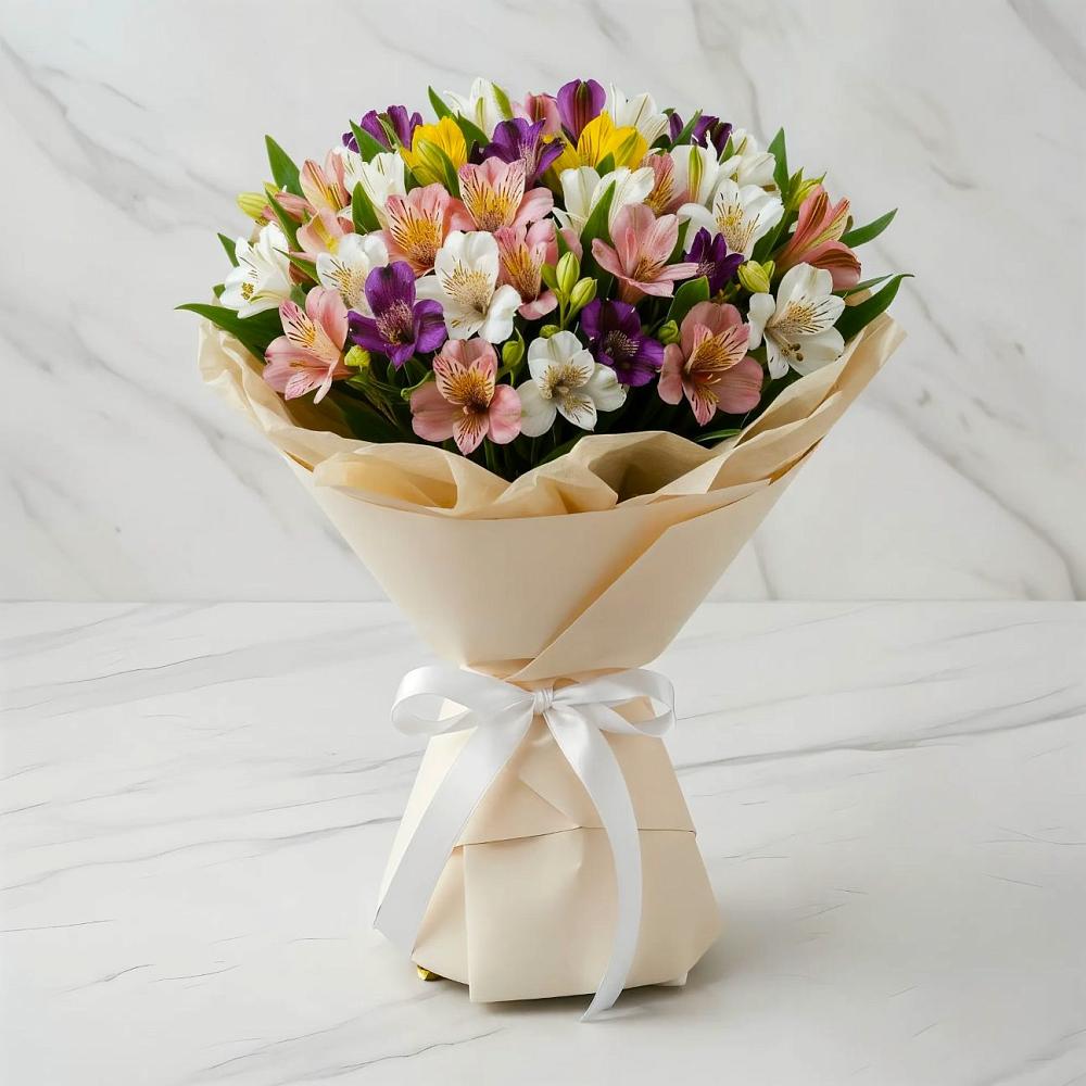 Букет цветов из: Альстромерии в Подберезье