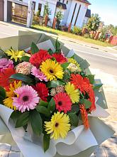 Букет цветов из:  Герберы #REPLACE_PRED# Подберезье