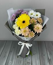 Букет цветов из:  Розы, Герберы и Хризантемы в Подберезье