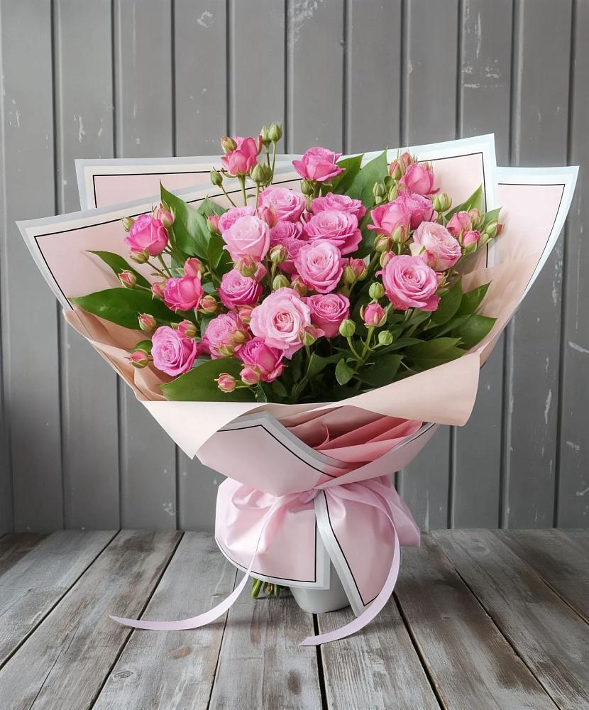 Букет Розовый кустик в Подберезье