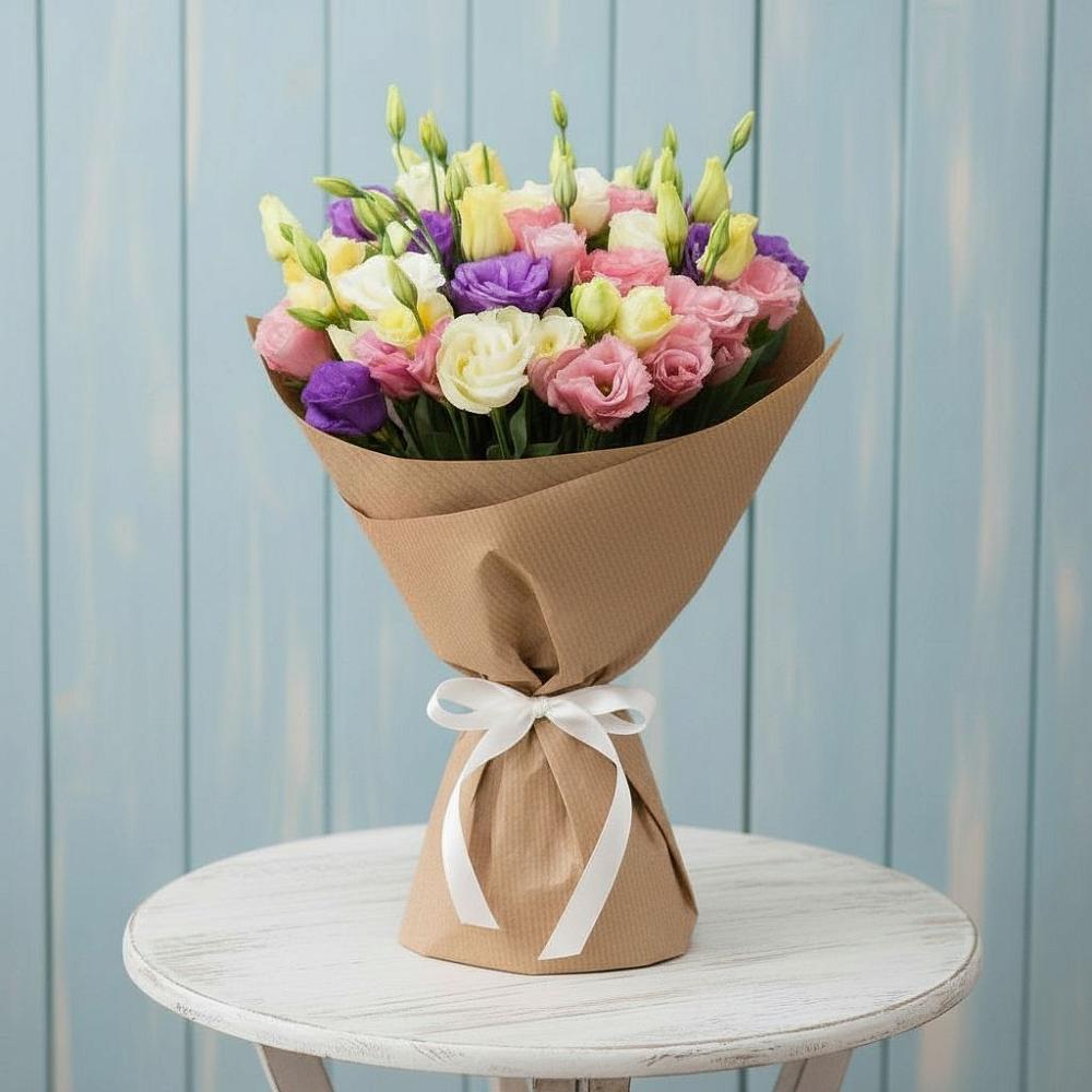 Букет цветов из: Лизиантусы в Подберезье