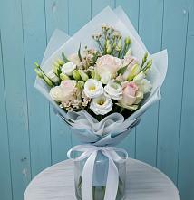 Букет цветов из:  Розы и Лизиантусы в Подберезье