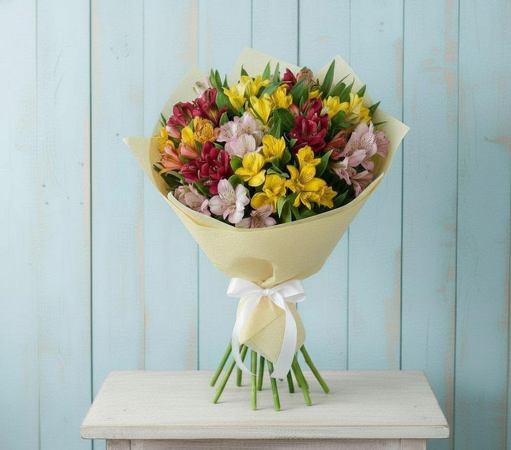 Букет цветов из: Альстромерии в Подберезье