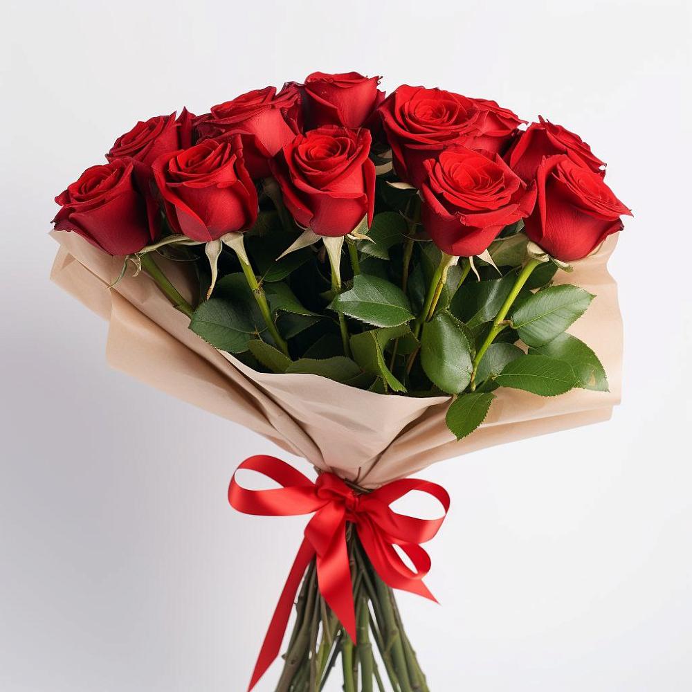 Букет 11 Красных роз Эдлесс Лав в Подберезье