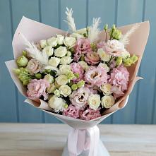 Букет цветов из:  Альстромерии и Розы в Подберезье