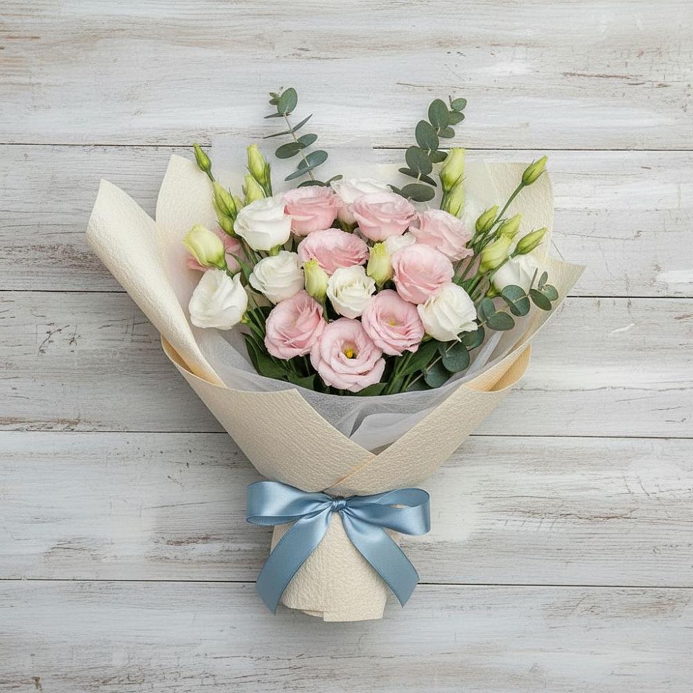 Букет цветов из: Лизиантусы в Подберезье